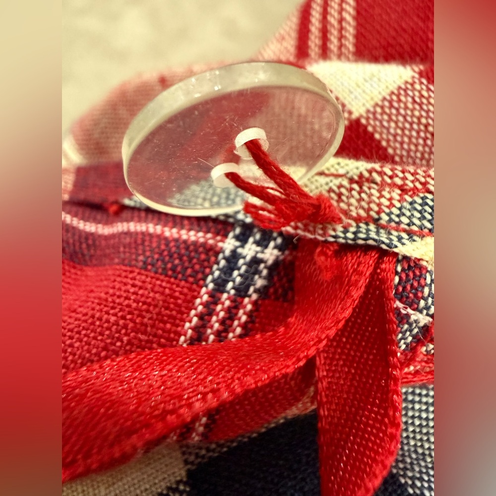 Lauren Ralph Lauren multicolor plaid linen wrap skirt (hemmed) (fair) (read) - Picture 12 of 15